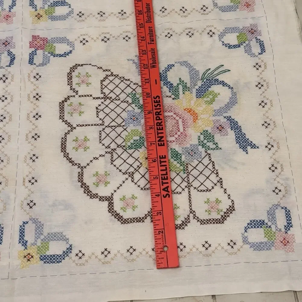 Crossstitch Panel With 6 Blocks Finished (2 Total)